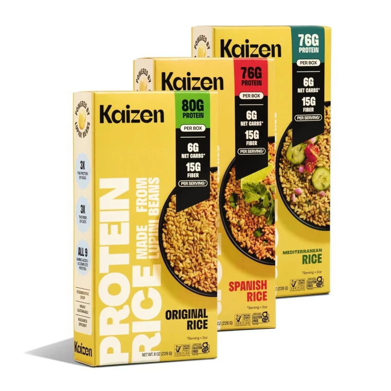 Kaizen Low Carb Rice Variety Pack 8 oz each | Original, Spanish & Mediterranean | 3-Pack