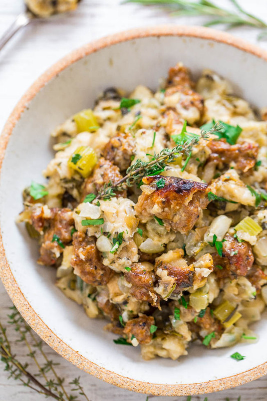 Slow Cooker Sausage Stuffing
