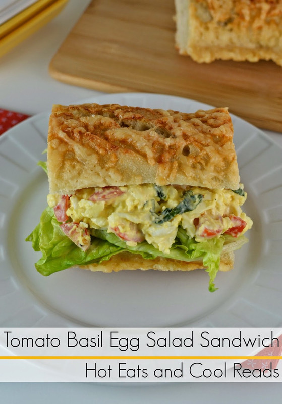 Tomato Basil Egg Salad Sandwich