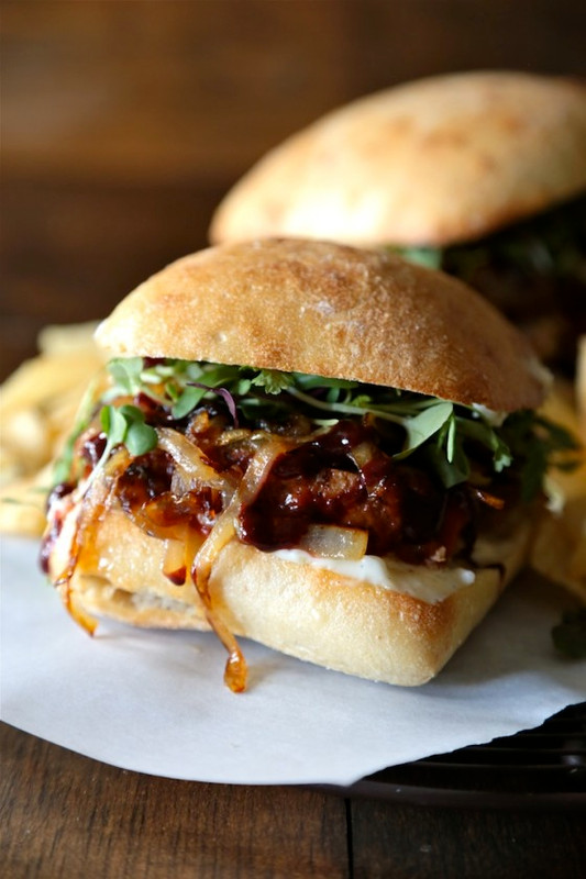Cranberry Honey Mustard Meatloaf Sandwiches