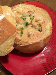 Creamy Lobster Bisque with Boule Bread Bowls - includes 4