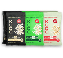 KUDO Protein Popcorn, Variety 6-Pack - Non-GMO -2 oz bags