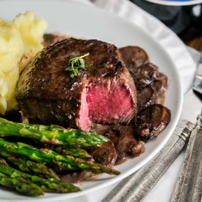 Filet Mignon Steaks - 6 oz each - 10/Case