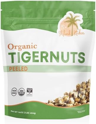Skyland Kitchen Organic Peeled Tigernuts, Gluten-Free, Vegan