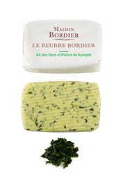 Copy of Churned Wild Garlic & Kampot Pepper Butter by Bordier - 4.4 oz | Hand-made, Grass Fed | Imported from France