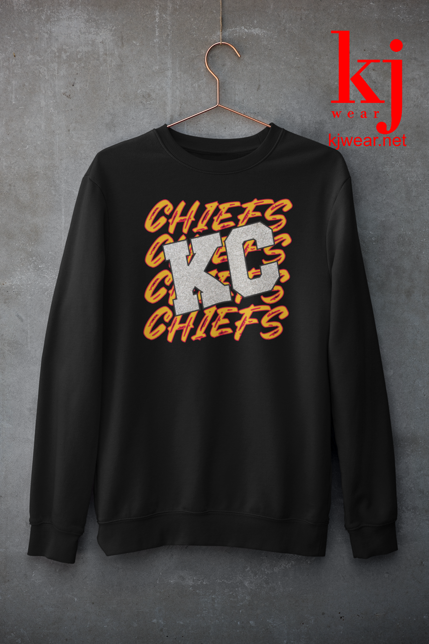 Kansas City Chiefs Sparkle Christmas Graphic T-Shirt - Mens