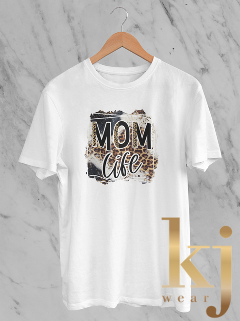 Mom Life Leopard T Shirt