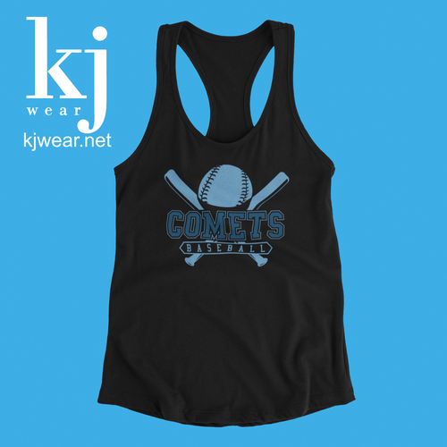 BLUE COMET BASEBALL TANK (COMET BLUE AND NAVY)