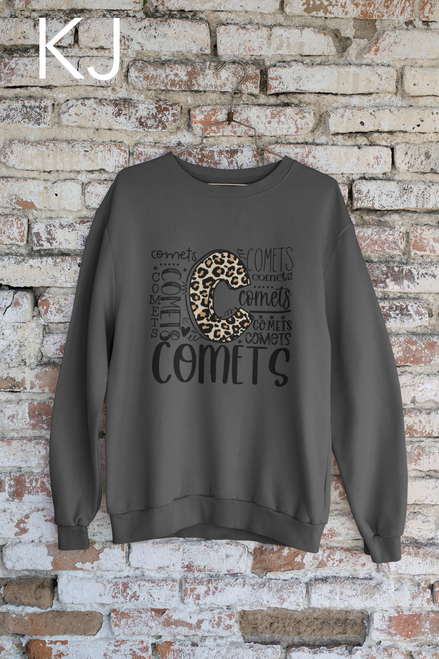 Comets Typography Crew Sweatshirt