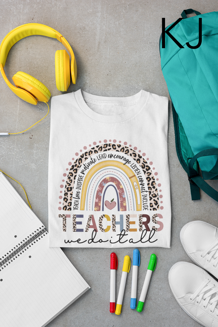 Teacher Rainbow T Shirt