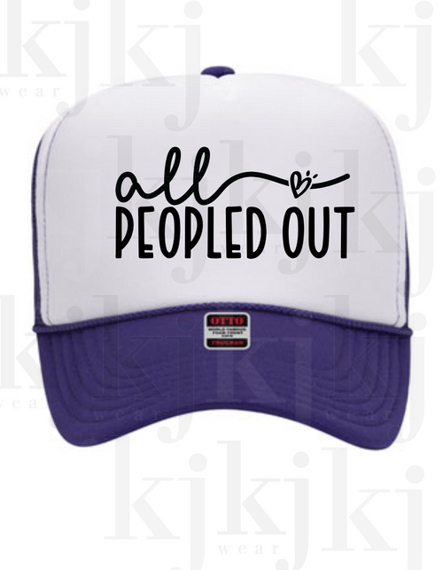 ALL PEOPLED OUT FOAM HAT