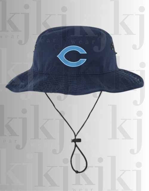 CHANUTE BLUE COMETS POWER C ,HEAT PRESS BUCKET HAT