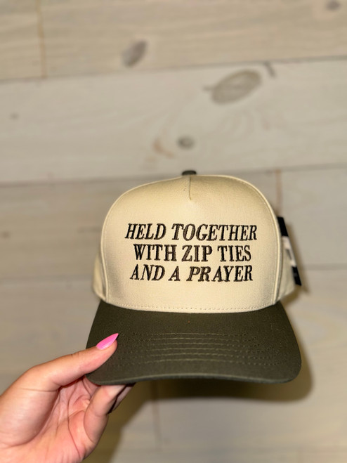 Held Together With  Zip Ties and a Prayer Trucker Held Together With  Zip Ties and a Prayer Trucker