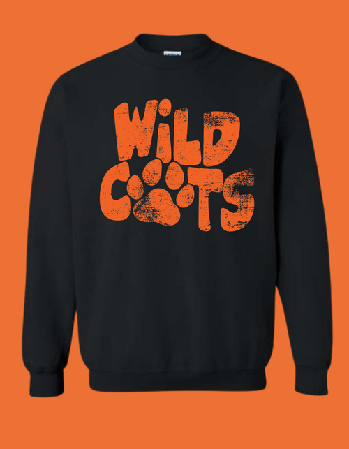 WILDCATS GRUNGE WITH PAW 2526