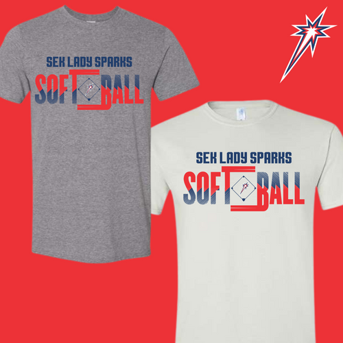 INFANT AND TODDLER LADY SPARKS SOFTBALL WITH DIAMOND