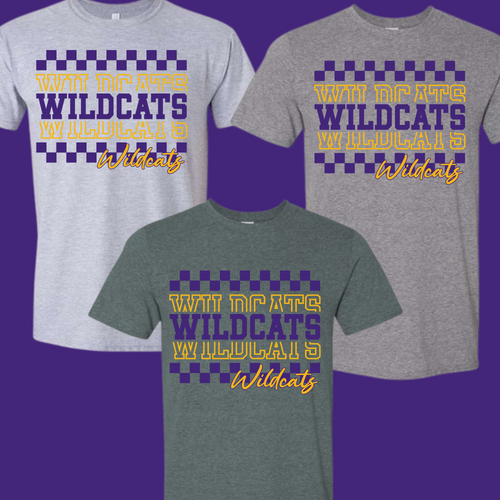 KIT CARSON WILDCATS STACKED RETRO