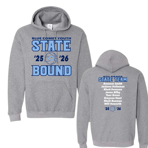 BLUE COMET YOUTH STATE BOUND HOODIES
