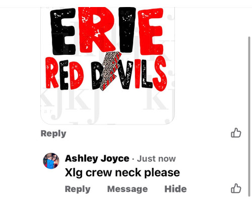 Ashely xl crew and tshirt