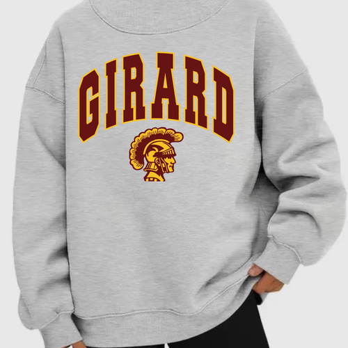 GIRARD TROJANS MOCK-NECK