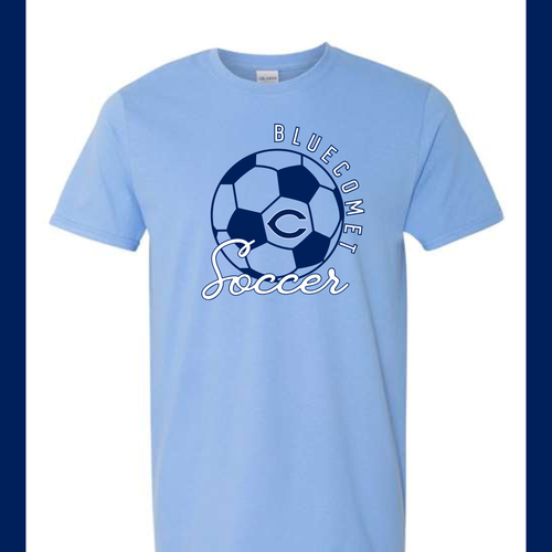 BLUE COMET SOCCER T SHIRT, C.BLUE