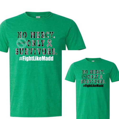 #FIGHTLIKEMADD    NO CANCER SIGN TSHIRT