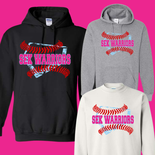 SEK WARRIORS BASEBALL GRUNGE PLATE