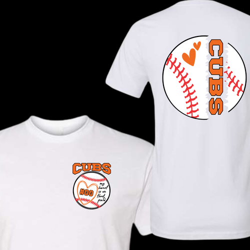 CUBS  CUSTOM NUMBER OVERSIZED POCKET AND BASEBALL BACK, STORE