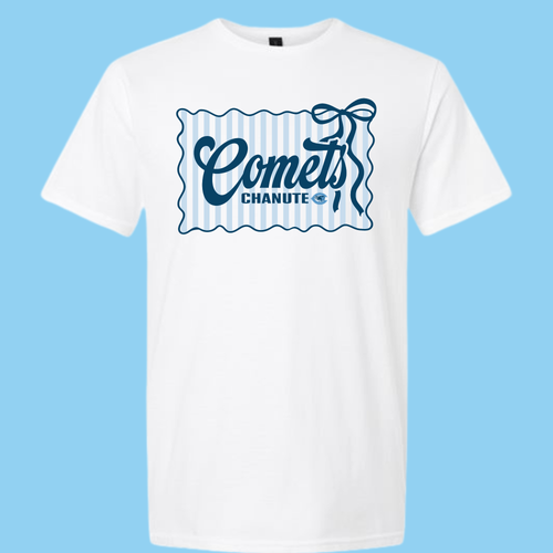 PREPPY STRIPED COMETS SALE T SHIRT