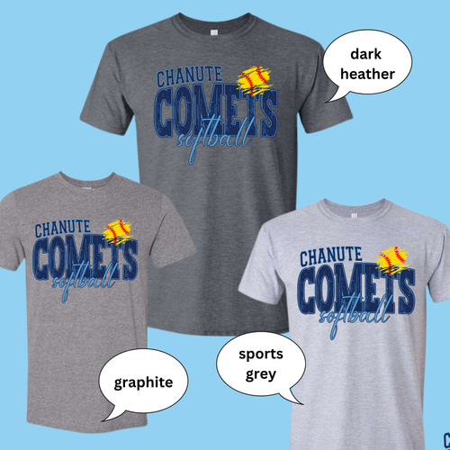 CHANUTE COMETS SOFTBALL SALE SHIRT