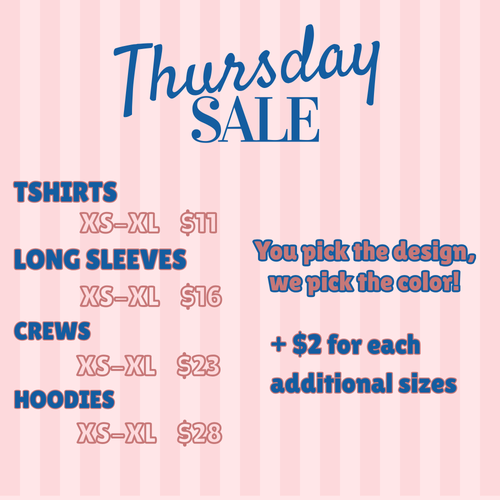 Thursday sale