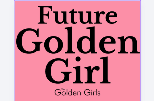 AMANDA CUSTOM NO BLACK NO WHITE 2XL GOLDEN GIRLS