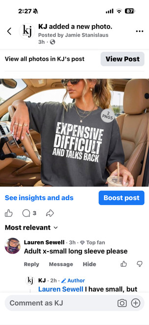 Lauren  small long sleeve 