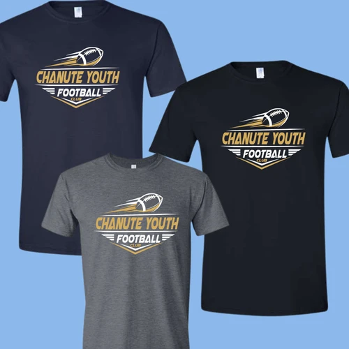 CHANUTE YOUTH FOOTBALL CLUB WHITE AND GOLD