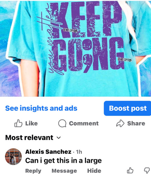 Alexis large tshirt 
