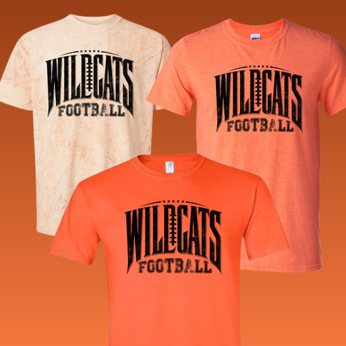 WILDCATS FOOTBAL SOLID BLACK