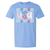 USA WITH DAISIES AND CHECKERED BACKGROUND