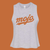 MOJO SOFTBALL BELLA CANVAS LADIES CROPPED RACER BACK TANK