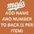 MOJO SOFTBALL  ADD NAME AND NUMBER TO BACK (1 PER ITEM)