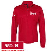 Huskers Adidas Quarter Zip Pullover