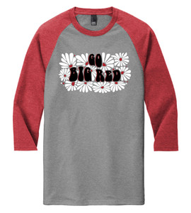 Go Big Red Daisy Raglan