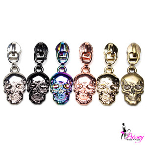 Multifinish Skull Pack - Pack of 6 Skulls - for #5 Nylon Zips Multifinish Skull Pack - Pack of 6 Skulls - for #5 Nylon Zips