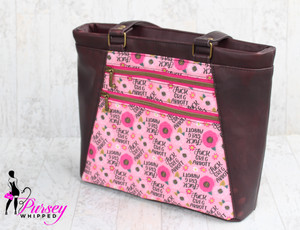 Fuck Greg Abbott Pink Shoulder Bag with Color Changing Vinyl Fuck Greg Abbott Pink Shoulder Bag with Color Changing Vinyl