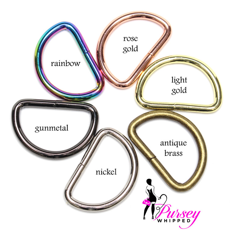 All 1" D ring colors together