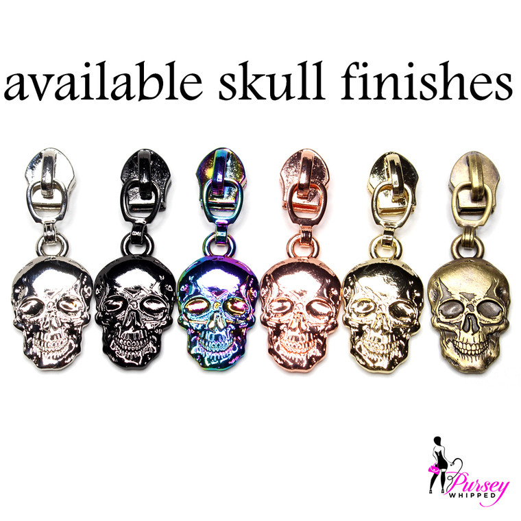 Large Skull Pack - Pack of 5 Skulls - for #5 Nylon Zips