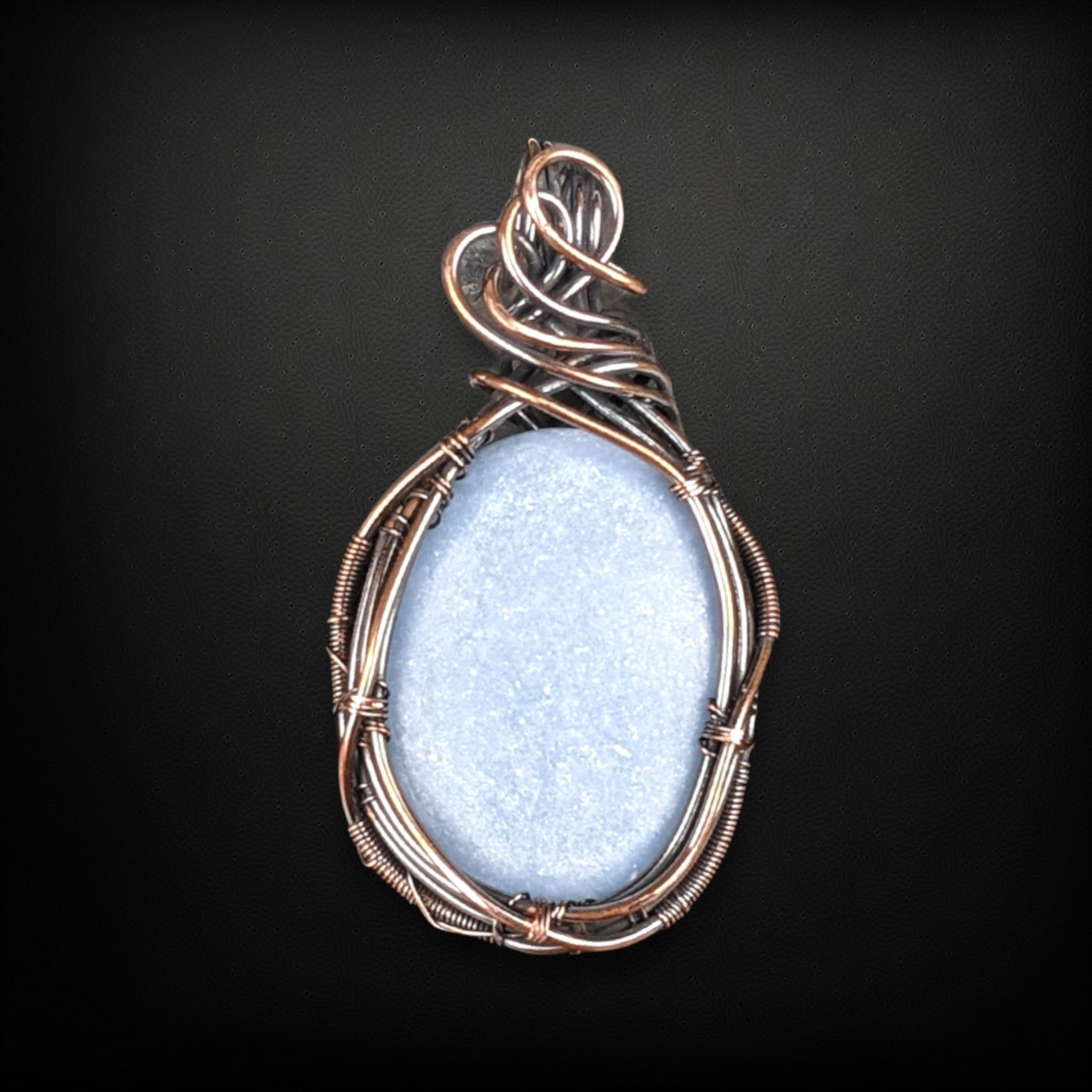 Angelite Wire Wrapped Pendant