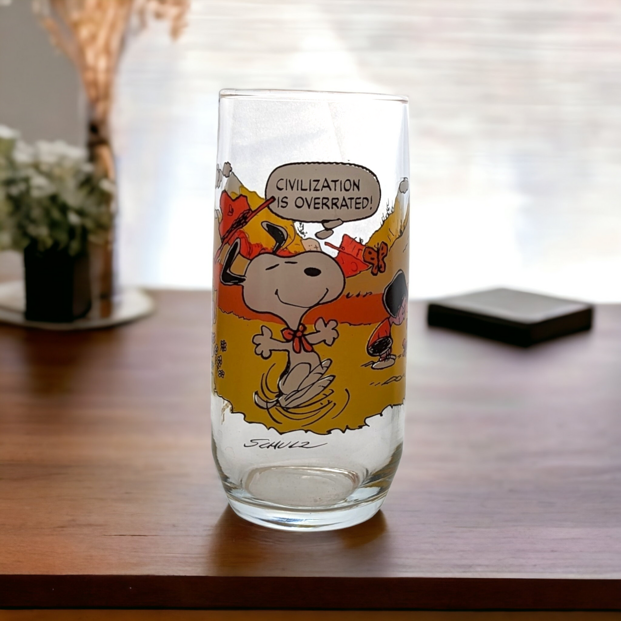 Peanuts Snoopy Drinking Glass