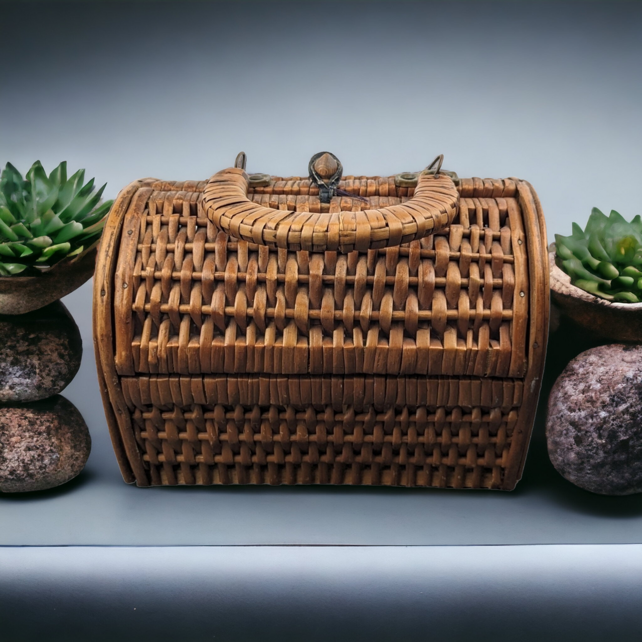 Vintage 1960s wicker basket purse | Ms. Tips | Minneapolis, MN