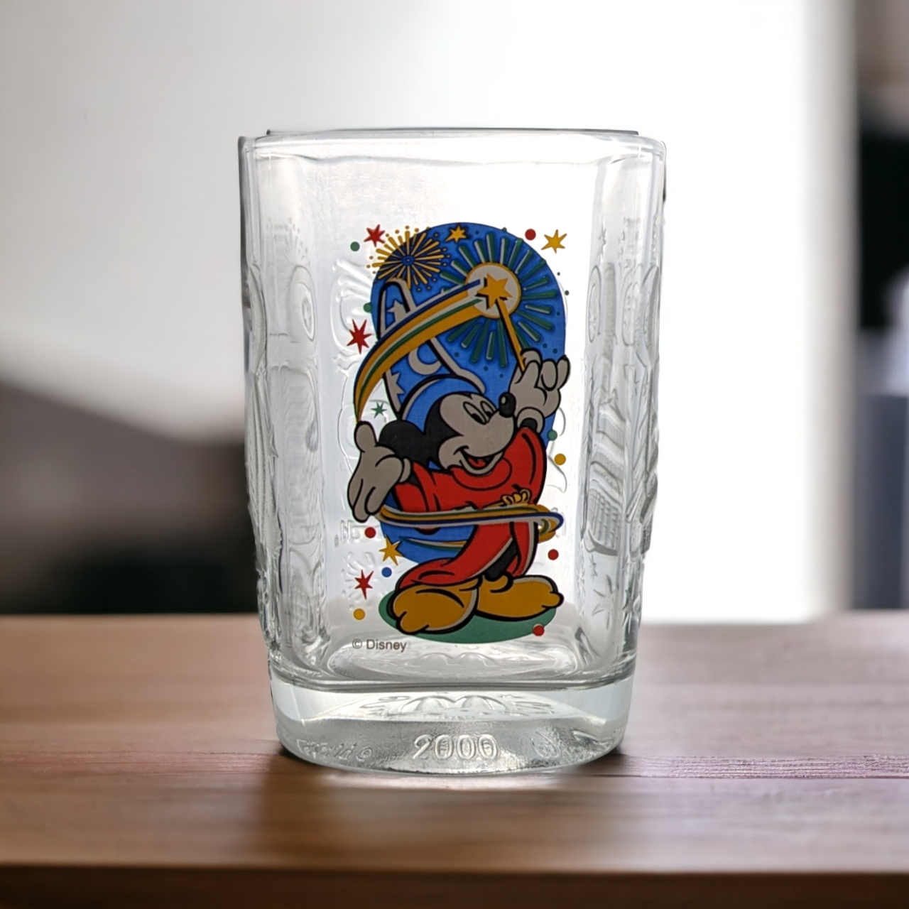 Vintage Disney Mickey Mouse Collectible Glass Set Millennium