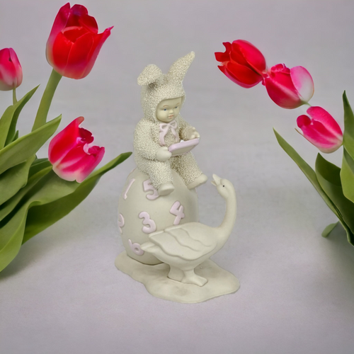 1997 Dept. 56 Springtime Stories of the Snowbunnies 'Counting the Days…' Figurine - Charming Easter Collectible