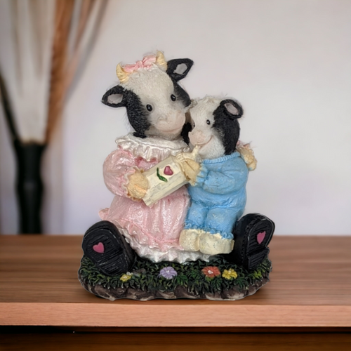 Young's Cow and Calf Resin Figurine